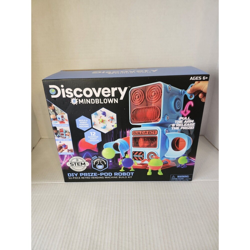 Discovery™ #MINDBLOWN DIY Prize-Pod Robot Kit, 52-Piece Vending Machine Building